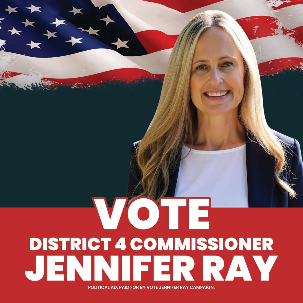 Vote Jennifer Ray campaign sign